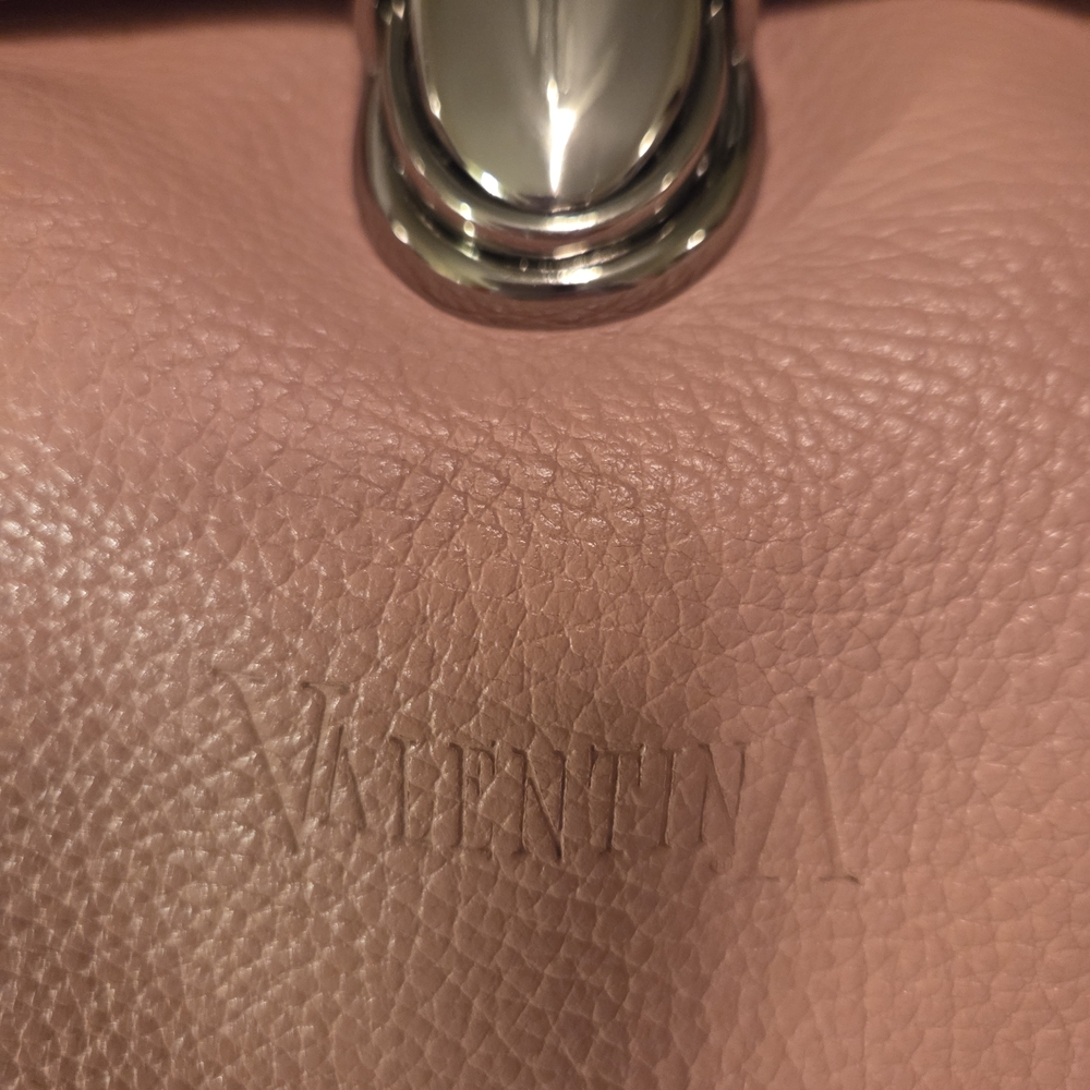 Valentina Pink Leather Barrel Style Shoulder Bag...EUC - Picture 11 of 11